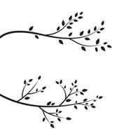 Tree branch vector ilustration design