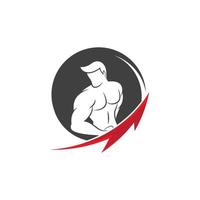 fitness logo diseño vector illustrationicon