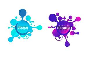 Abstract liquid shape Fluid design vector