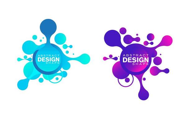Abstract liquid shape Fluid design