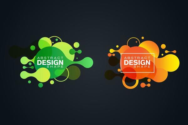Abstract liquid shape Fluid design