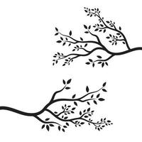 Tree branch vector ilustration design