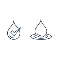 Water drop Logo Template vector