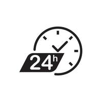 24 Hour icon vector illustration design