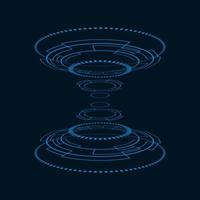Futuristic user interface illustration vector
