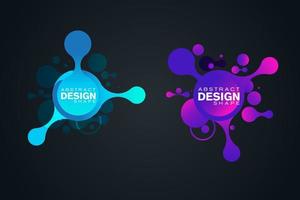 Abstract liquid shape Fluid design vector