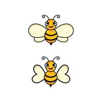 plantilla de diseño de ilustración de icono de vector de abeja