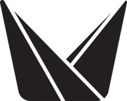 illustration de logo de montagne triangle abstrait dans un style branché et minimaliste png