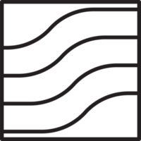 illustration de logo carré abstrait dans un style branché et minimal png