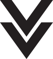 ilustración de logotipo plegable abstracto en estilo moderno y minimalista png