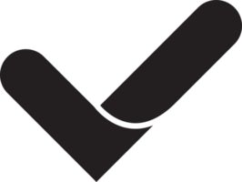 abstrakte Häkchen-Logo-Illustration im trendigen und minimalistischen Stil png