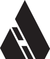 lettre abstraite une illustration de logo dans un style branché et minimal png