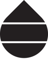 illustration abstraite du logo goutte d'eau dans un style branché et minimal png