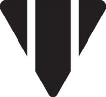 logotipo abstrato do triângulo em estilo moderno e minimalista png
