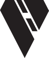 abstract driehoek logo in modieus en minimaal stijl png