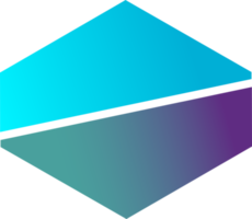 ilustración de logotipo de línea hexagonal abstracta en estilo moderno y minimalista png