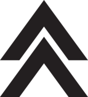 ilustración abstracta del logotipo de la montaña en un estilo moderno y minimalista png