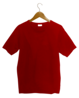 rotes T-Shirt mit Aufhänger png