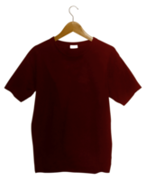 Maroon T-Shirt With Hanger png