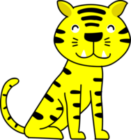 carino tigre ritagliare png