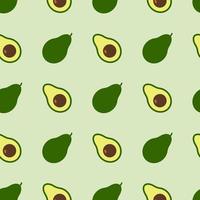 aguacate, patrón sin costuras, vector. vector