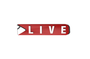 3D-Live-Logo, transparenter Hintergrund png