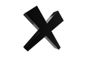 signe de croix 3d sur fond transparent png