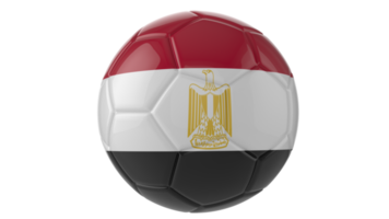 3d realistic soccer ball with the flag of Venezuela on it isolated on transparent PNG background