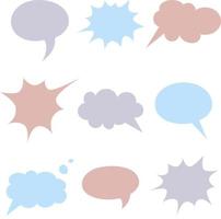 set of speech bubbles vector