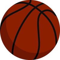 pelota de baloncesto, ilustración, vector sobre fondo blanco