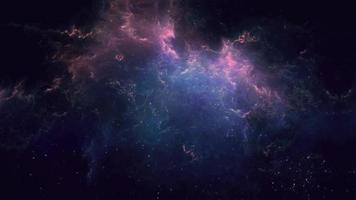 lumière scintillante du ciel de la galaxie dans l'animation de l'espace. video
