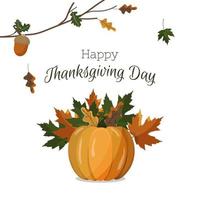 Happy thanksgiving day vector