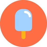 Vacation ice cream on stick, illustration, vector, on a white background. vector