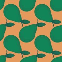 Pears pattern , illustration, vector on white background