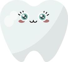 Cute tooth , illustration, vector on white background