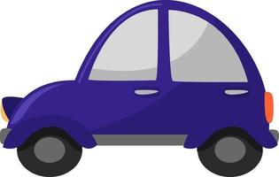 Small car , illustration, vector on white background