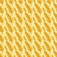 Wheat pattern, illustration, vector on white background