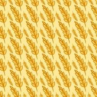 Wheat pattern, illustration, vector on white background