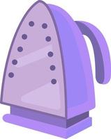 Purple flatiron, illustration, vector on white background