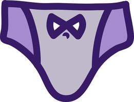 Purple underpants, illustration, vector on a white background.