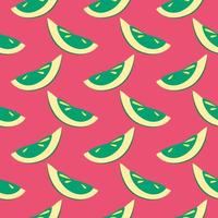 Green pomelo ,seamless pattern on pink background. vector