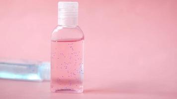 Hand sanitizer gel close up video