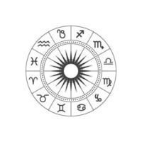 ilustración de vector de icono de zodiaco