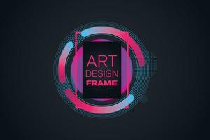 vector frame for text Modern Art graphics