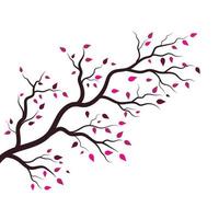 Tree branch vector ilustration design
