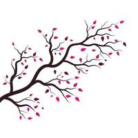 Tree branch vector ilustration design