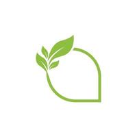 Green Tree leaf ecology nature element vector