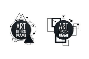 vector frame for text Modern Art graphics