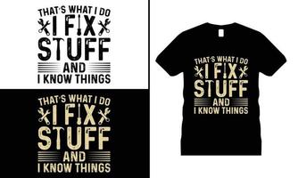 Mechanic Engineer T-shirt Design vector. Use for T-Shirt, mugs, stickers, etc. vector