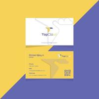 Professional modern creative and simple business card design template vector